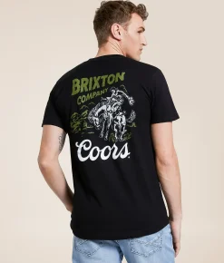 Graphic T-Shirts | Brixton Coors Canyon T-Shirt Black