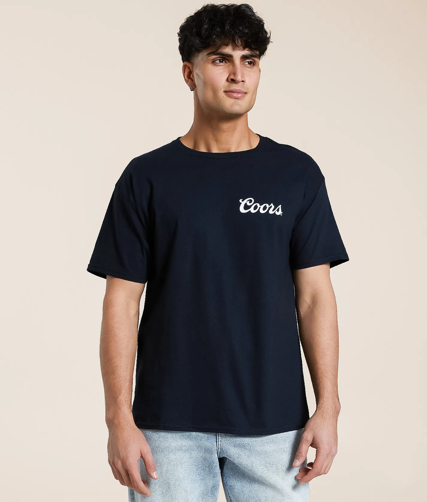 Tops|Graphic T-Shirts | Changes Coors Cattle & Cowboy T-Shirt Black