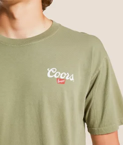 Tops|Graphic T-Shirts | Changes Coors Cowboy Cattle T-Shirt Khaki