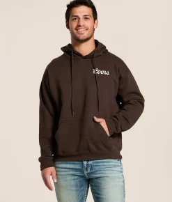 Tops | tee luv Coors Cowboy Hooded Sweatshirt Dark Chocolate