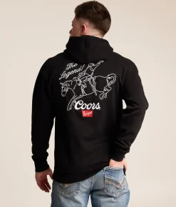 Tops | Changes Coors Cowboy Legend Hooded Sweatshirt Black