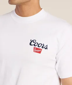 tee luv Coors Cowboys T-Shirt White New