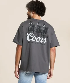Tops|Graphic T-Shirts | tee luv Coors Cowboys T-Shirt Smoke Grey