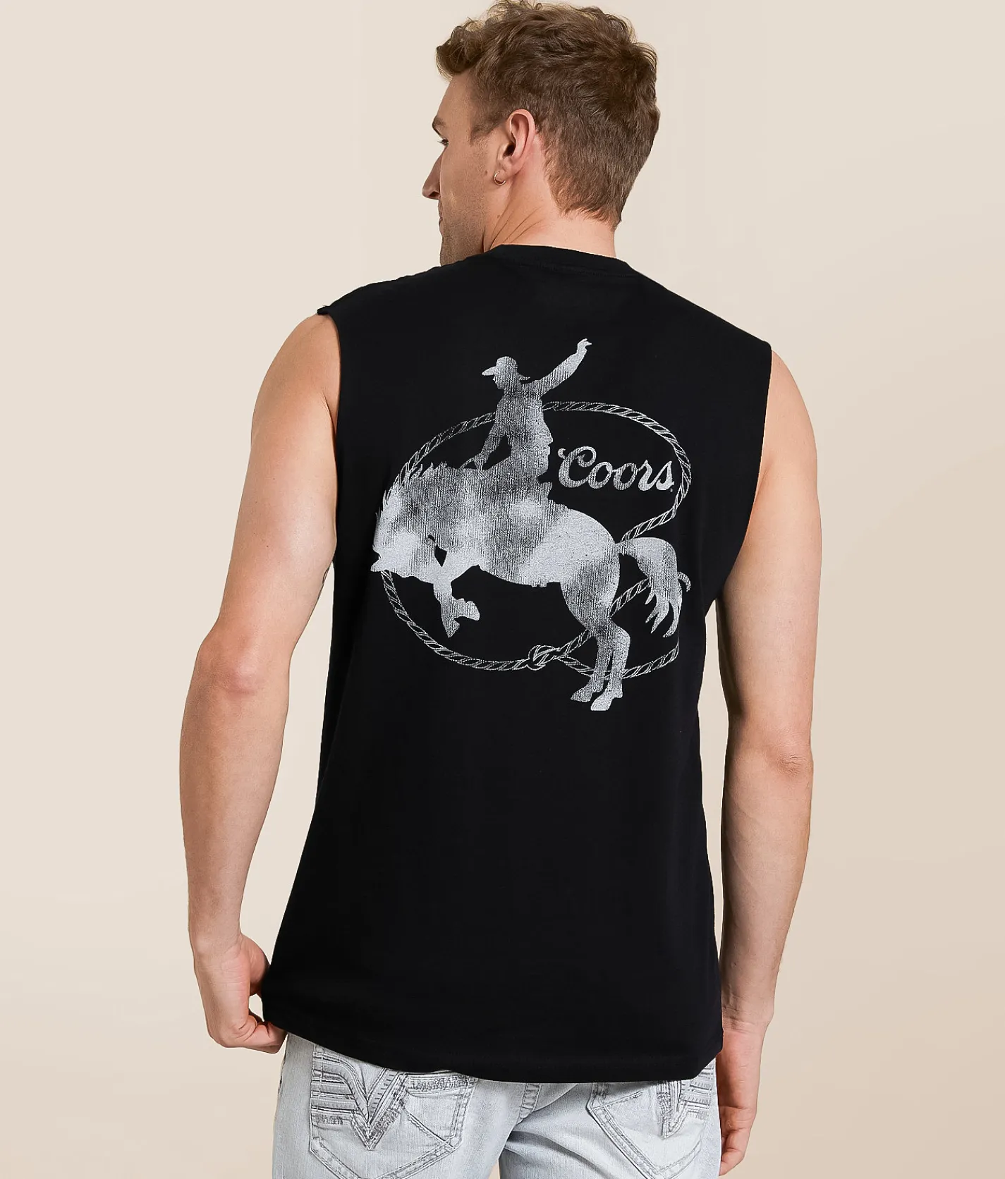 tee luv Coors® Cowboy Tank Top Black Online