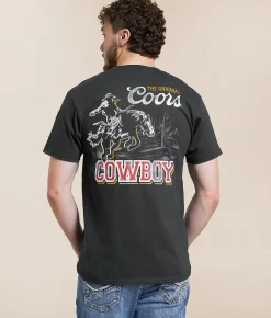 Graphic T-Shirts | tee luv Coors Cowboy T-Shirt Vintage Black