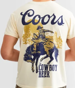 Graphic T-Shirts | Screen Stars Coors Cowboy T-Shirt Cream