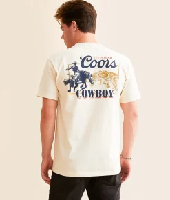 tee luv Coors Cowboy T-Shirt Cream Best