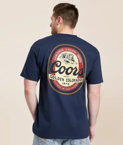 tee luv Coors Golden Lager T-Shirt Navy Outlet