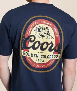 tee luv Coors Golden Lager T-Shirt Navy Outlet