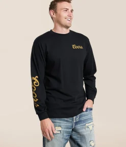 Tops|Graphic T-Shirts | tee luv Coors Golden T-Shirt Black