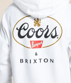 Brixton Coors Griffen Hooded Sweatshirt White Best