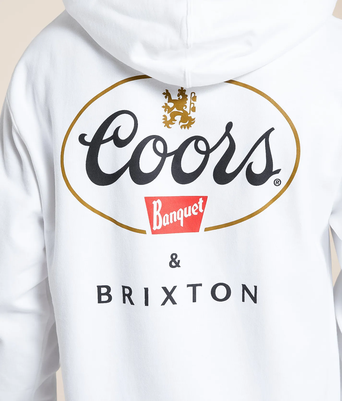Brixton Coors Griffen Hooded Sweatshirt White Best