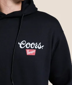 Tops | tee luv Coors Heritage Oval Hooded Sweatshirt Black