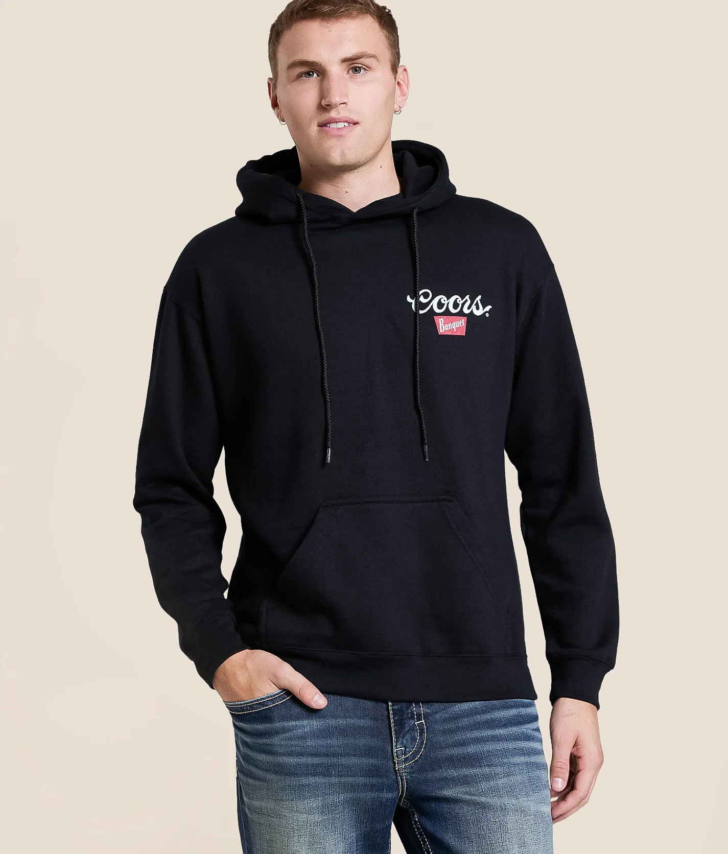 Tops | tee luv Coors Heritage Oval Hooded Sweatshirt Black