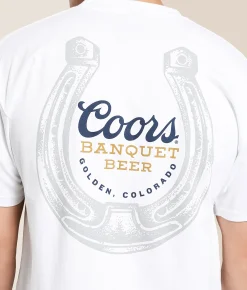 tee luv Coors Horseshoe T-Shirt White Hot