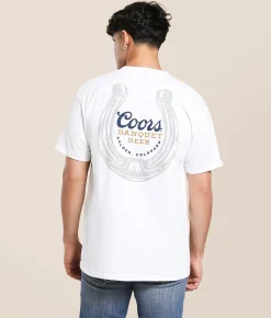 Tops | tee luv Coors Horseshoe T-Shirt White