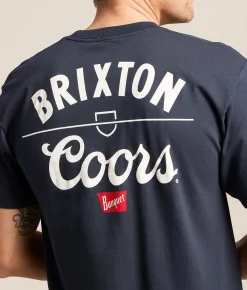 Tops|Graphic T-Shirts | Brixton Coors Labor T-Shirt Navy