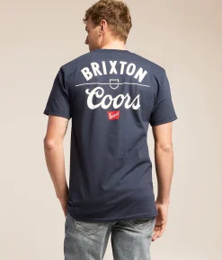 Tops|Graphic T-Shirts | Brixton Coors Labor T-Shirt Navy