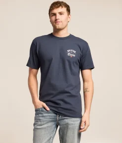 Tops|Graphic T-Shirts | Brixton Coors Labor T-Shirt Navy