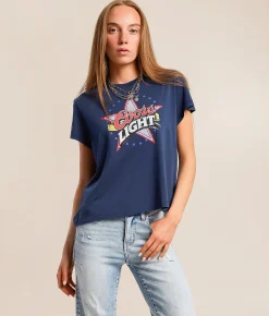 Tops | The Laundry Room Coors Light Baby T-Shirt Navy Snow