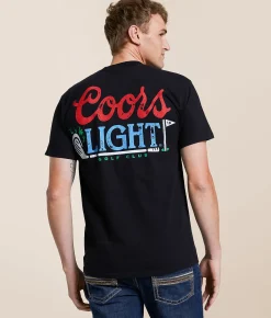 Tops|Graphic T-Shirts | Screen Stars Coors Light Golf Club T-Shirt Black