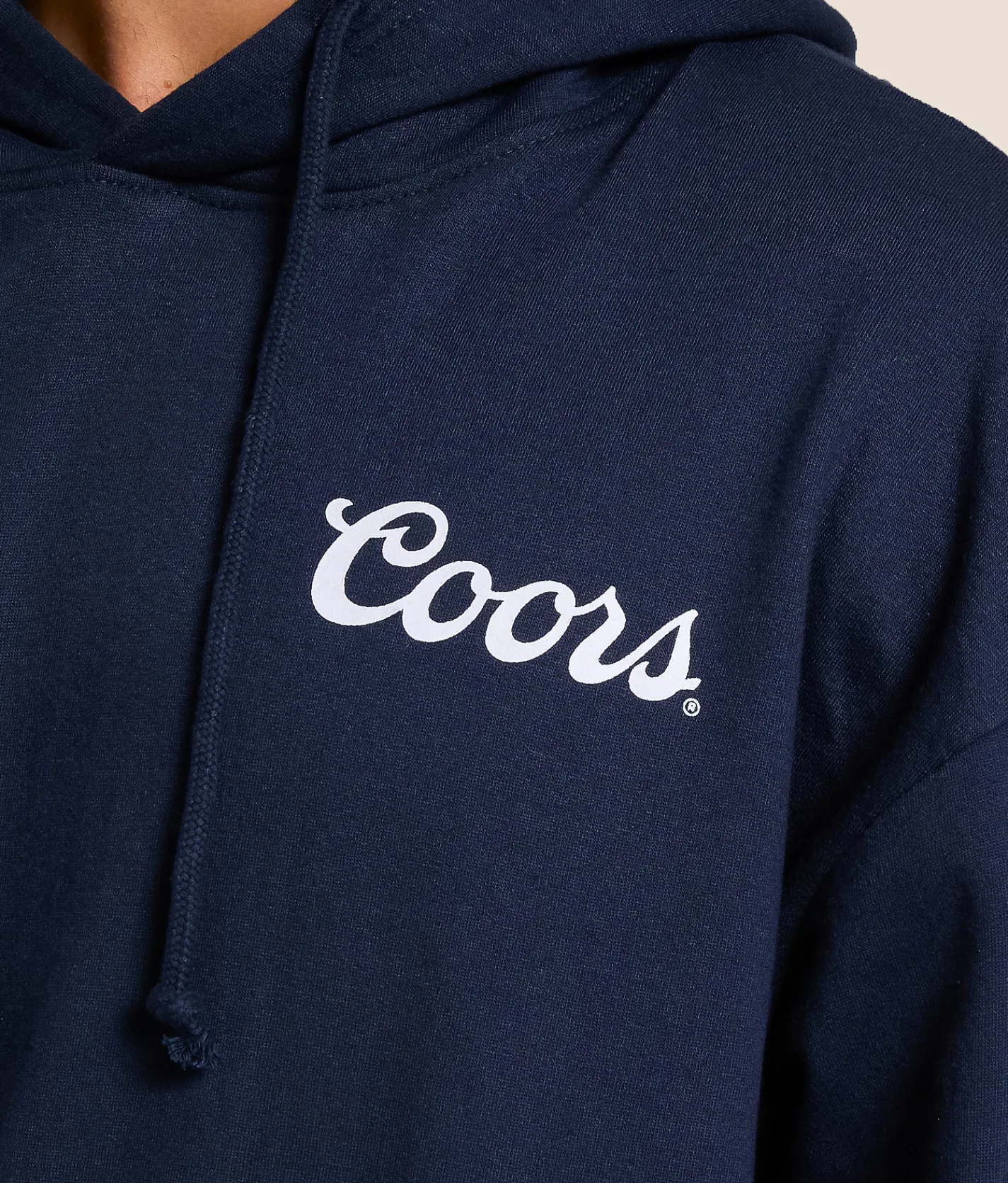 Changes Coors Light Neon Hooded Sweatshirt Navy