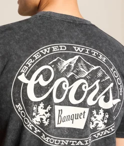 Tops|Graphic T-Shirts | Changes Coors Lockup T-Shirt Black Mineral Wash