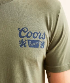 Graphic T-Shirts | Brew City Coors Lone Cowboy T-Shirt Military Green