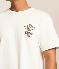 Tops|Graphic T-Shirts | Brixton Coors Longhorn T-Shirt White