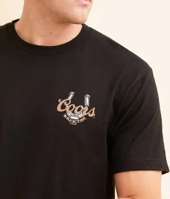 Brixton Coors Luck T-Shirt Black Online