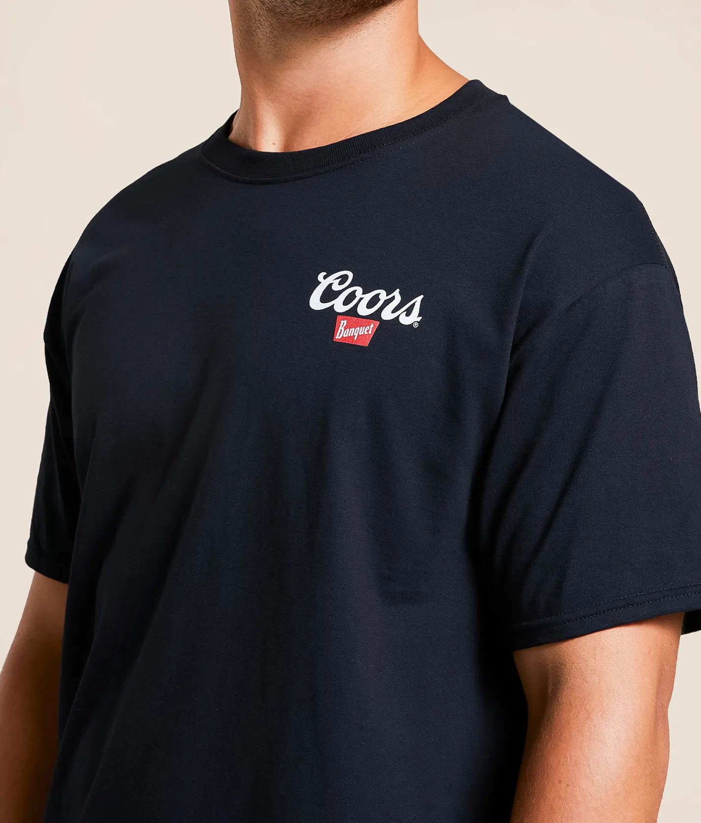 Changes Coors Mounted Cowboy T-Shirt Black New