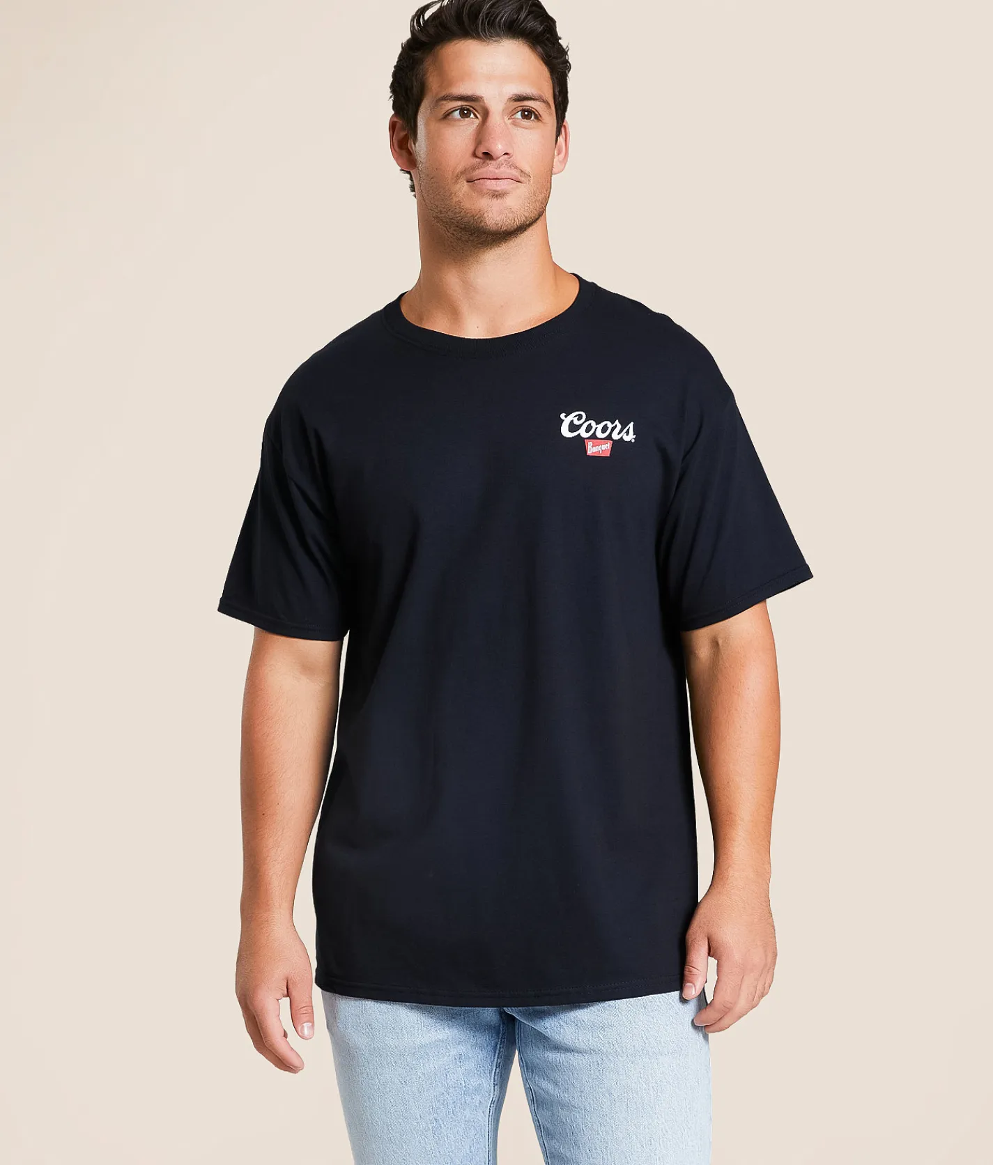 Changes Coors Mounted Cowboy T-Shirt Black New