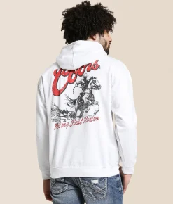 Tops | Changes Coors Not My First Rodeo Hooded Sweatshirt White