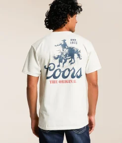 Tops|Graphic T-Shirts | tee luv Coors Original Cowboy T-Shirt Vintage White