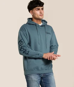Tops | tee luv Coors Outdoor Cowboy Hooded Sweatshirt Indigo