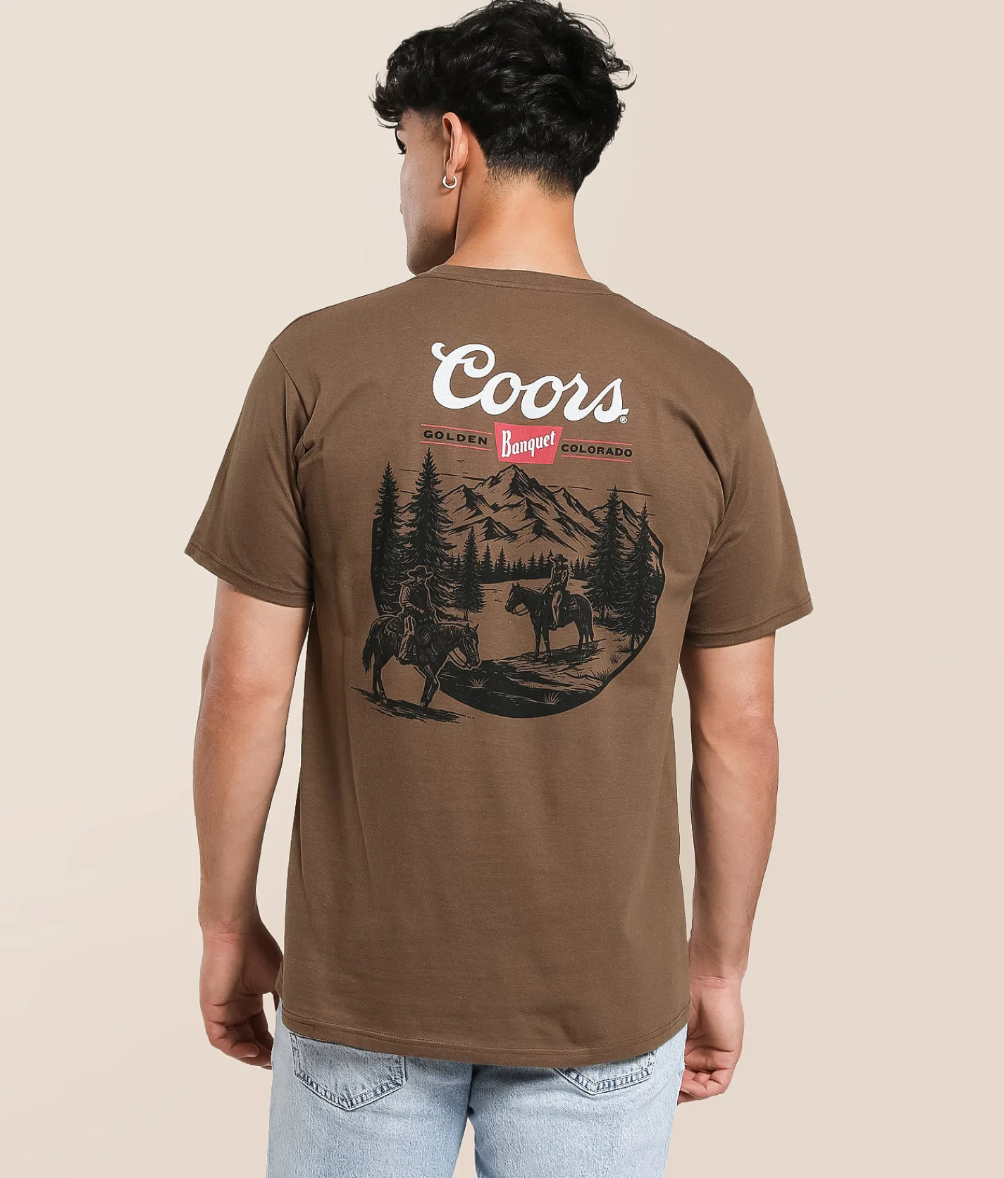 tee luv Coors Outdoor Cowboy T-Shirt Silt New