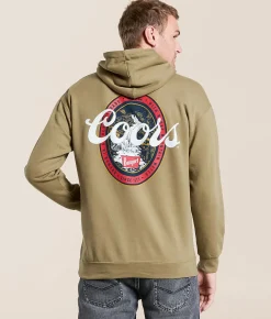 Tops | tee luv Coors Oval Badge Hooded Sweatshirt Fallen Rock