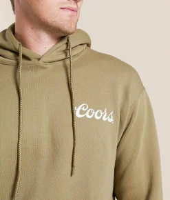 Tops | tee luv Coors Oval Badge Hooded Sweatshirt Fallen Rock
