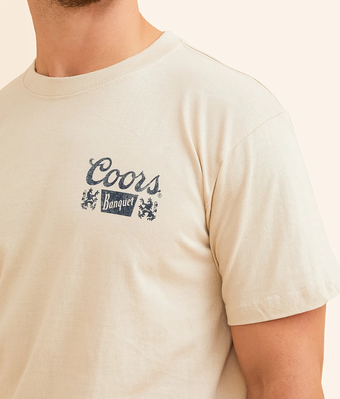 Graphic T-Shirts | Changes Coors Oval Badge T-Shirt Natural