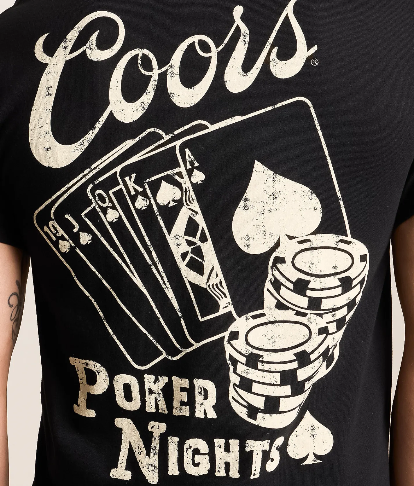 Tops|Graphic T-Shirts | American Needle Coors Poker Nights T-Shirt Sand
