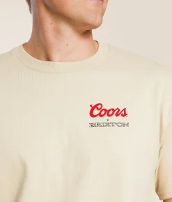 Tops|Graphic T-Shirts | Brixton Coors Range T-Shirt Sand