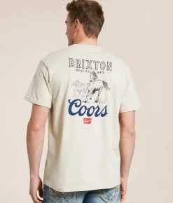 Brixton Coors Roam Free T-Shirt Natural Best