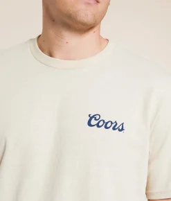 Brixton Coors Roam Free T-Shirt Natural Best