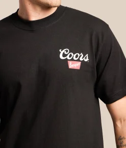 tee luv Coors Rodeo Cowboy T-Shirt Black Sale
