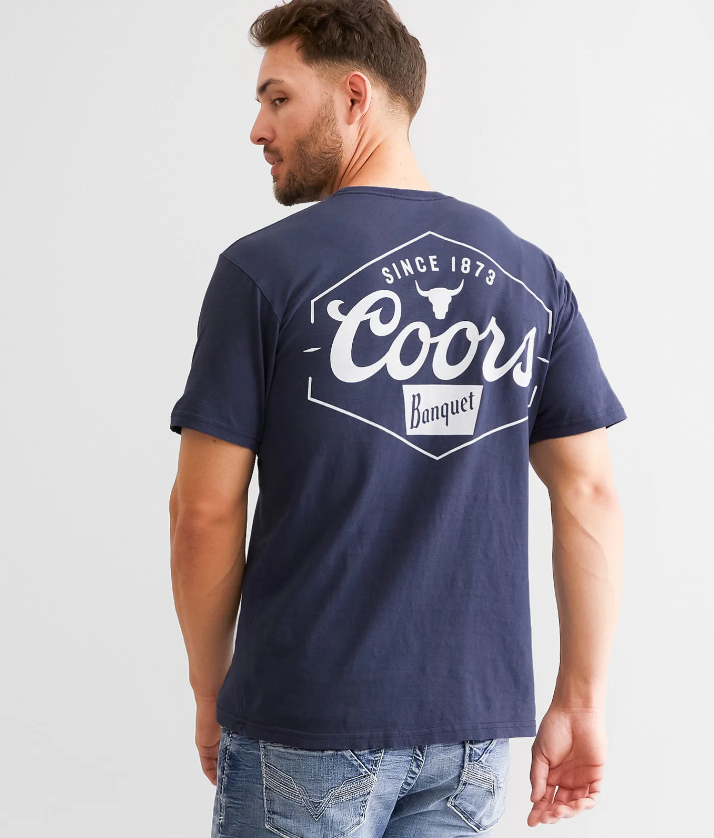 Changes Coors Rodeo Hex Lock T-Shirt Navy Online