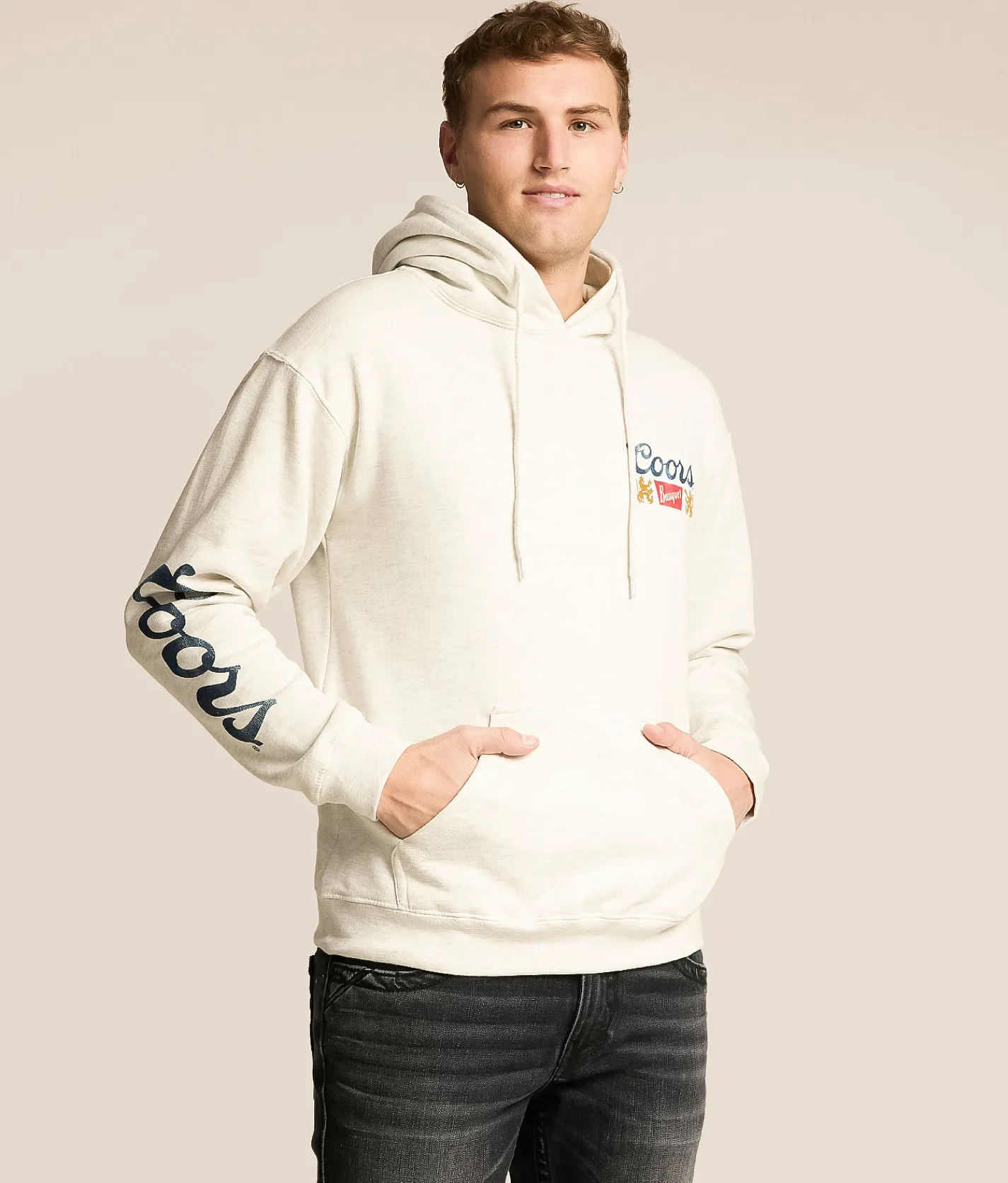 Tops | tee luv Coors Rodeo Hooded Sweatshirt Ash