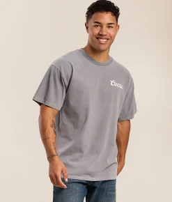 Tops|Graphic T-Shirts | tee luv Coors Rodeo Longhorn T-Shirt Storm Grey Pigment