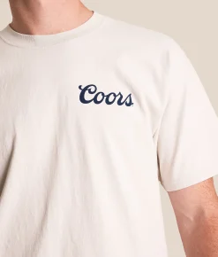 tee luv Coors Rodeo Skull T-Shirt Stone Garment Dye Hot