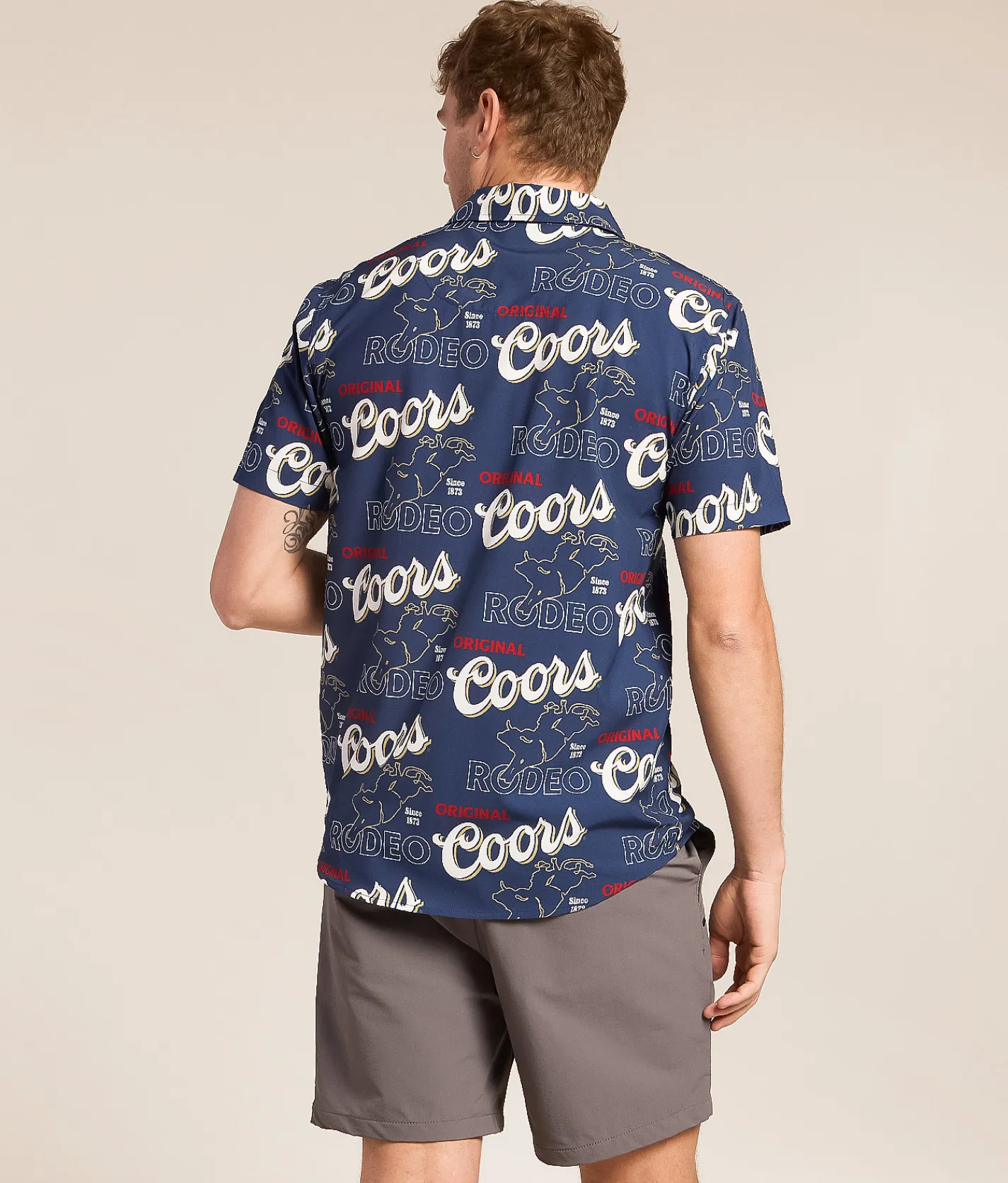 Junkfood Coors Rodeo Stretch Shirt Navy Outlet