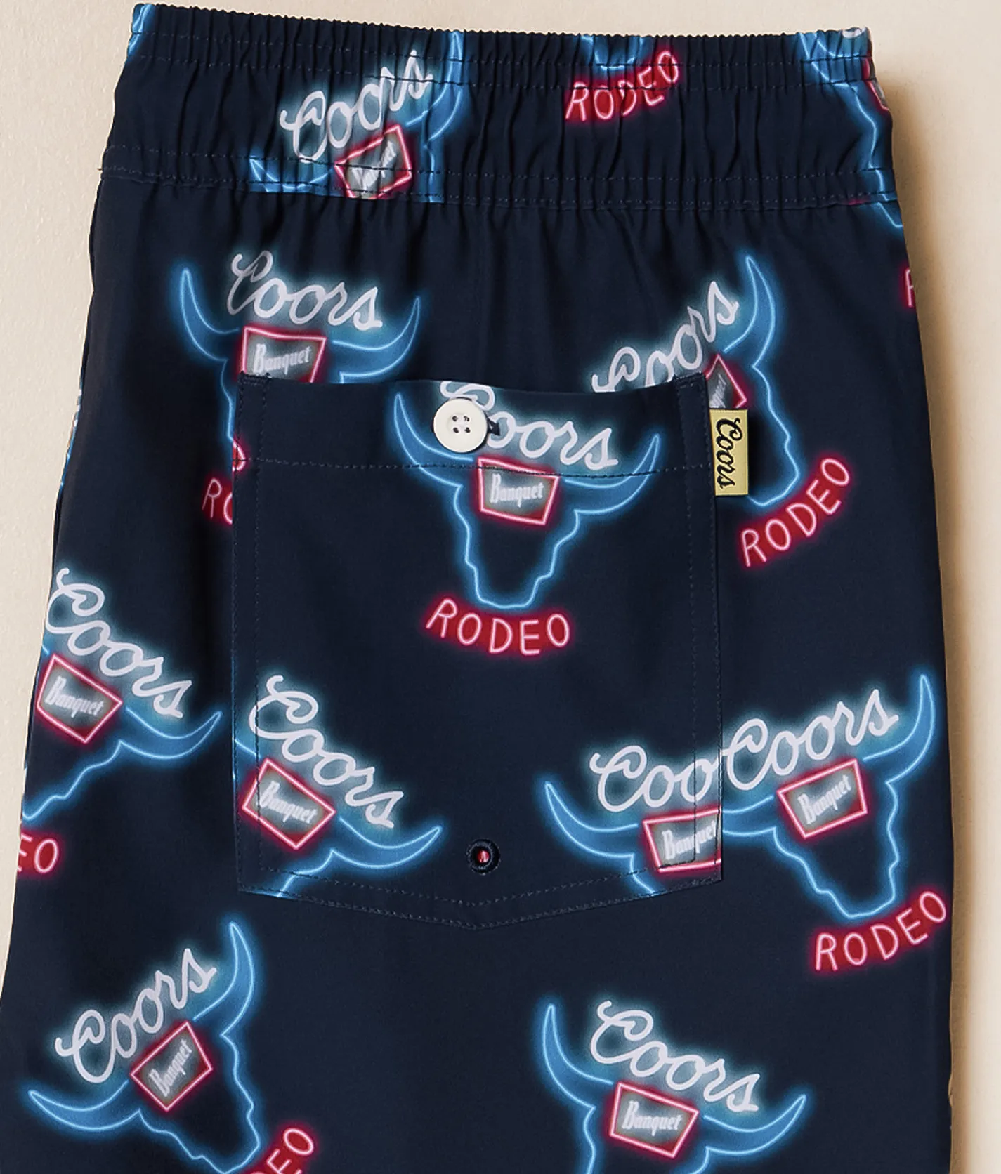 Bottoms|Swimwear | Valor Coors Rodeo Stretch Swim Trunks Navy